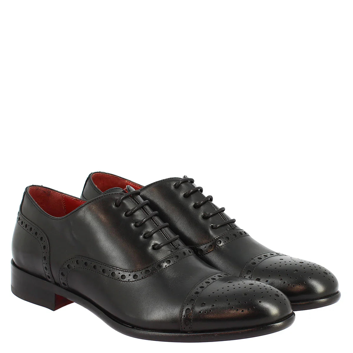 Leather Lace-Up Oxford Shoes For Men