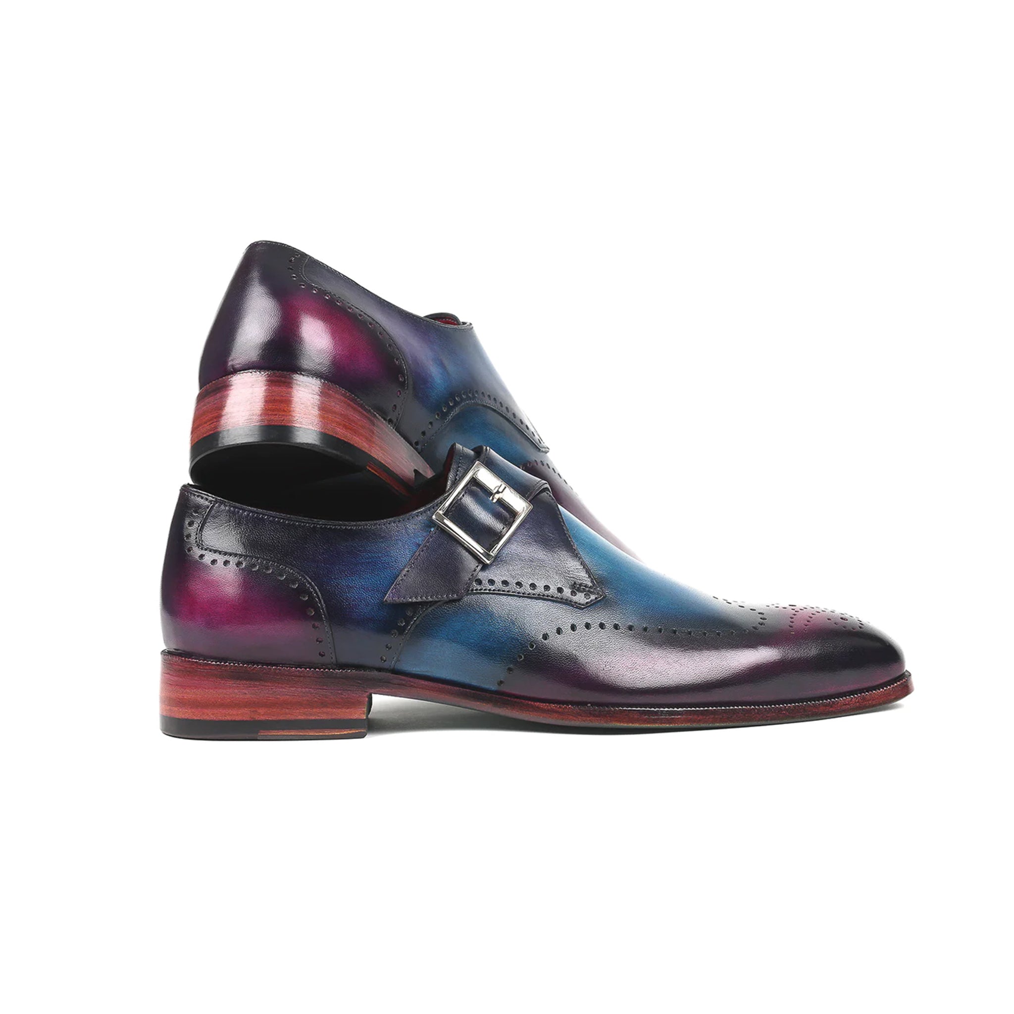 Cerulean Lavender Single Monk Strap Shoes