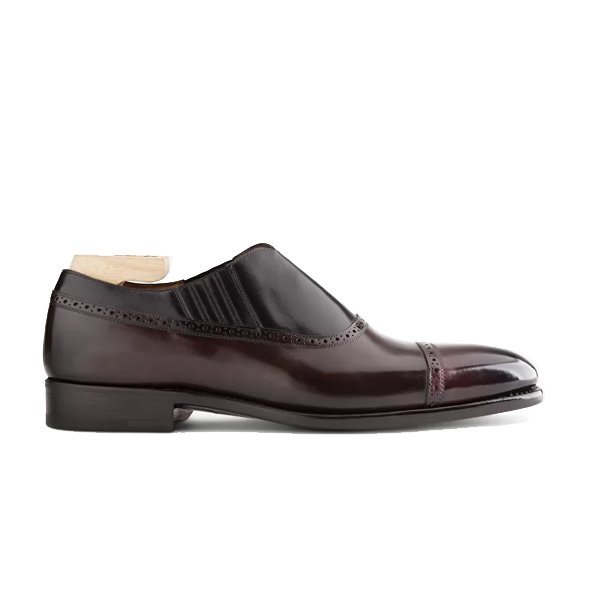 Oxford Dark Brown Italian Leather Shoes 573