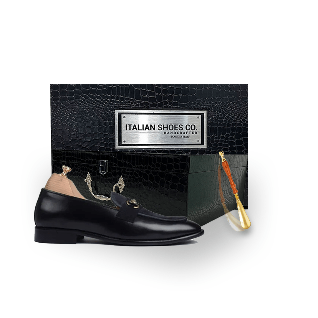 Penny Matt Black Suede Uper Leather Loafer