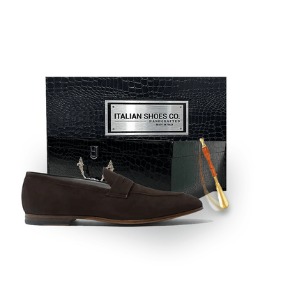 Penny Loafer in Suede Leather