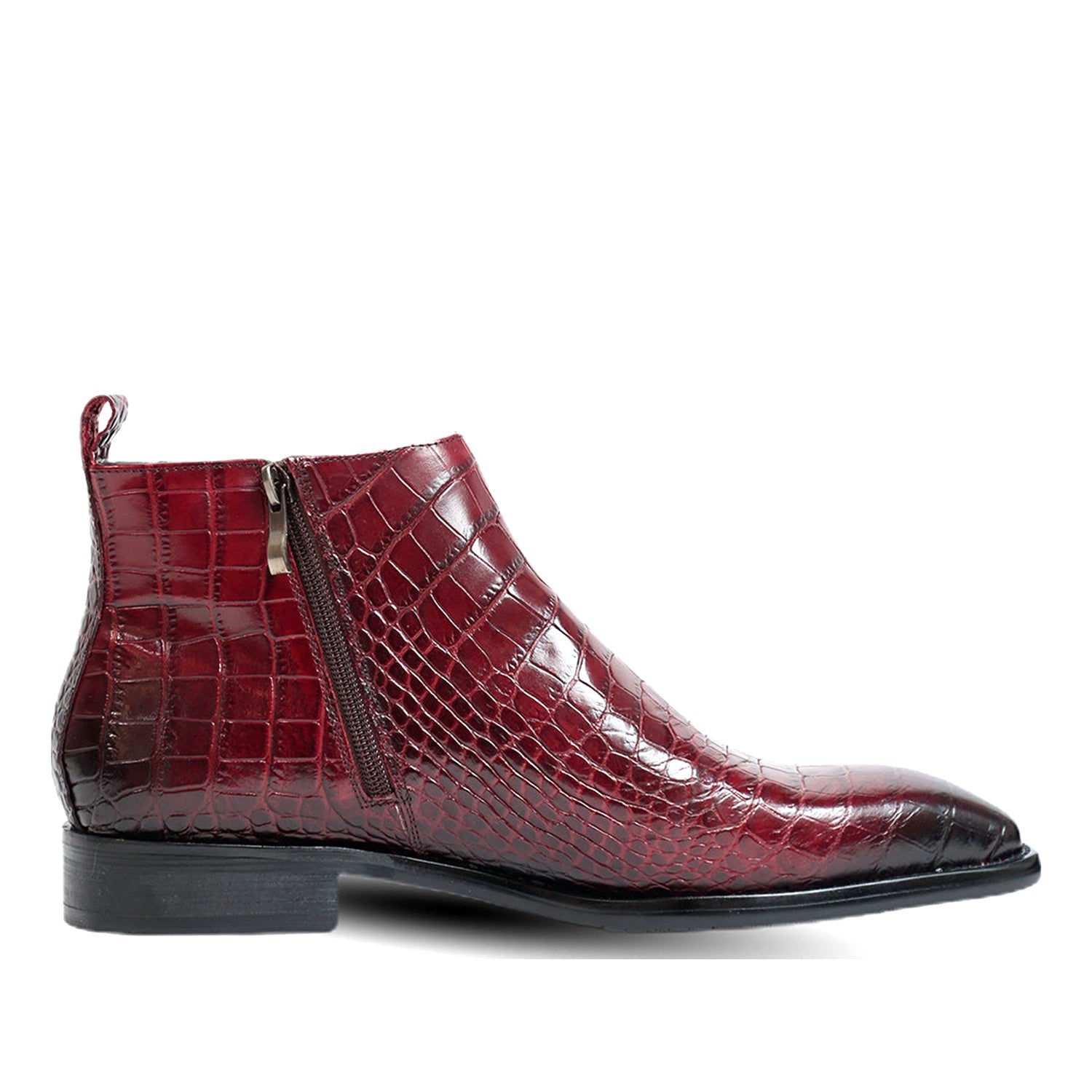 Antilia Croco Burgundy Boots
