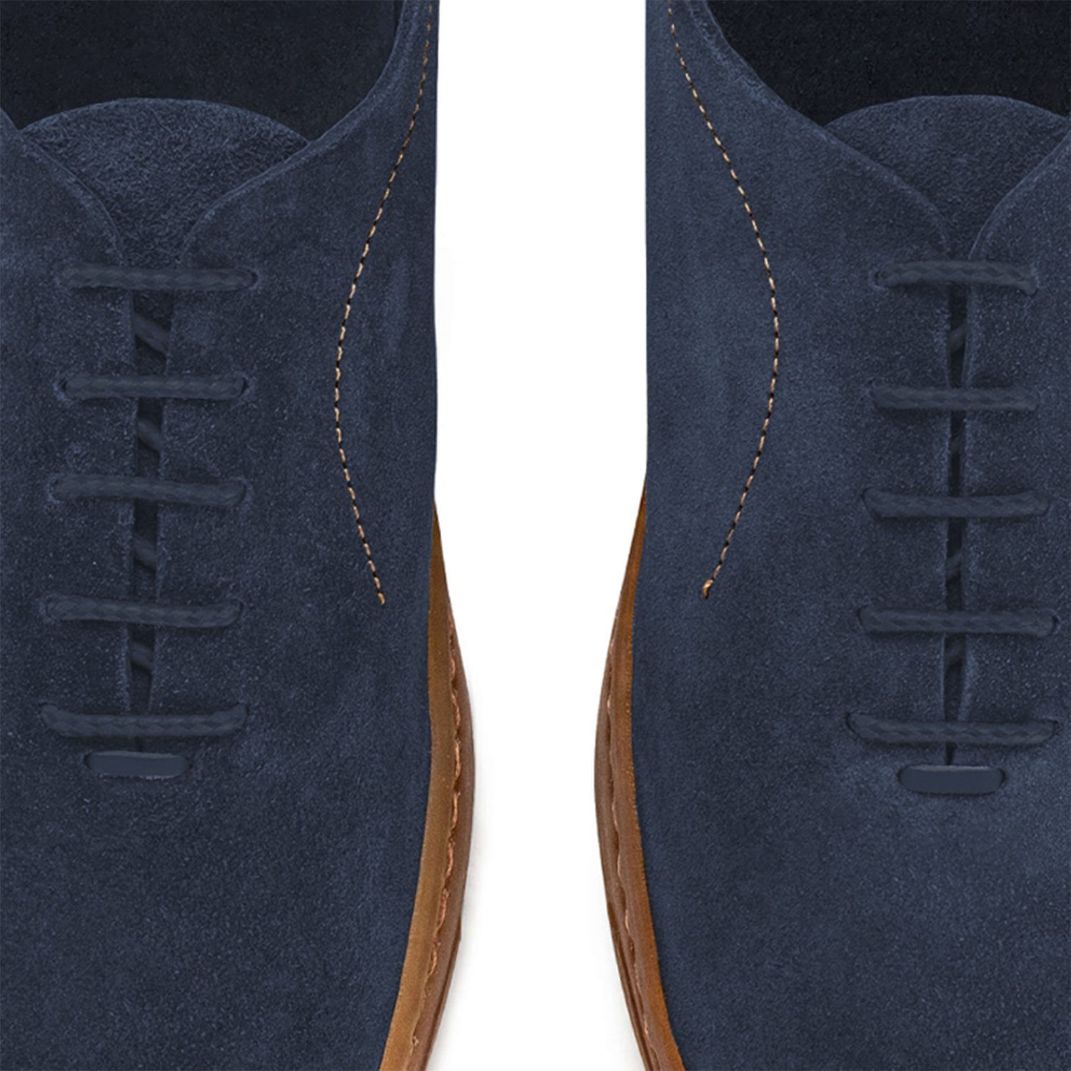 Pilat Suede Calf Leather Denim Blue Sneakers