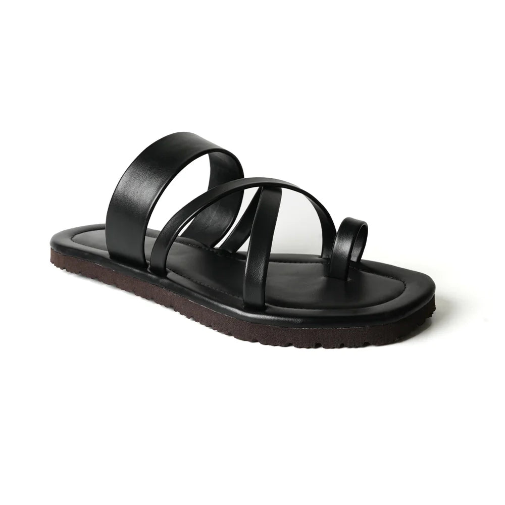 Strappy Sandals - Vintage Black