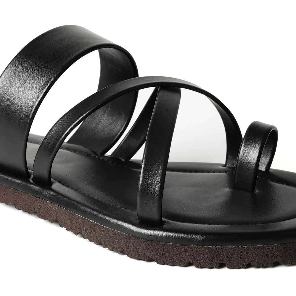 Strappy Sandals - Vintage Black