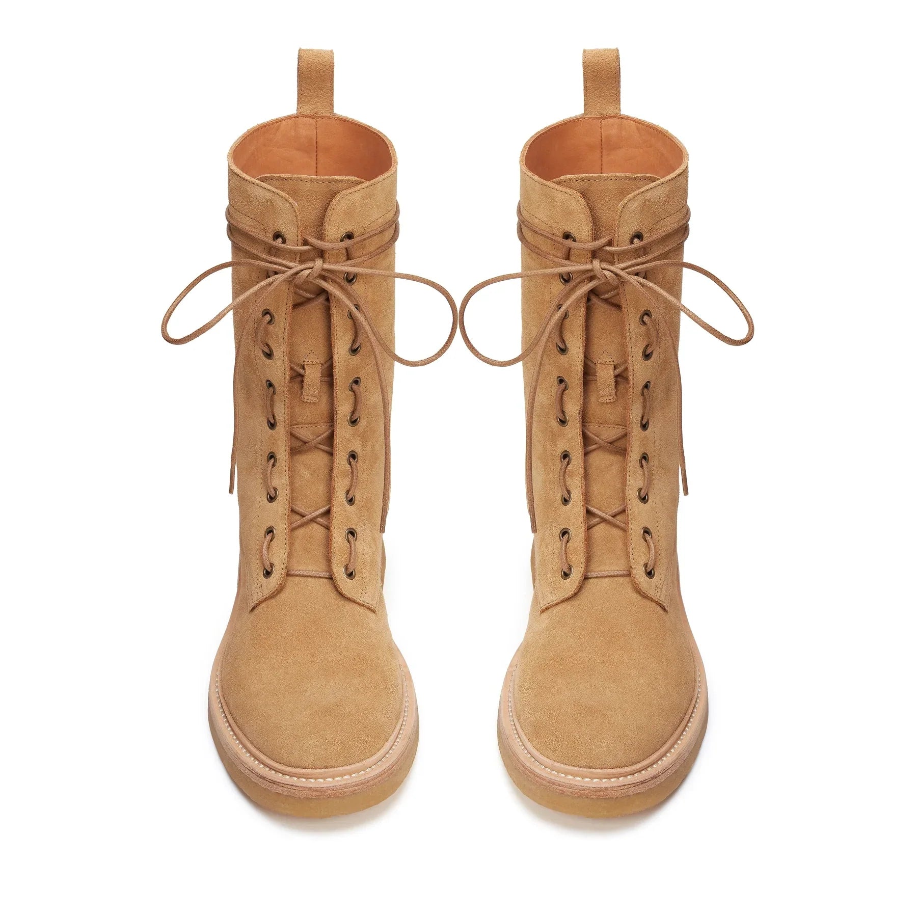 Lorenzo Combat Boot - Lion Suede Leather