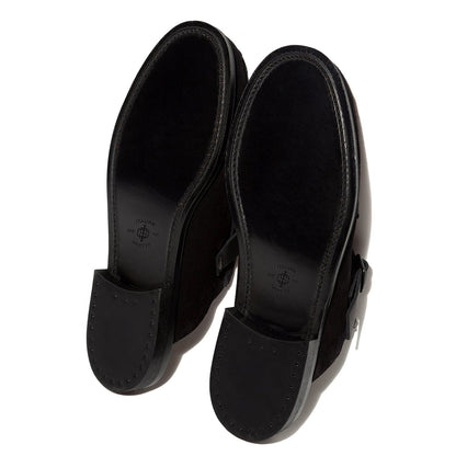 Men's  Brown  Buckle-strap Mule