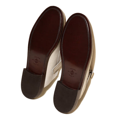 Men's  Brown  Buckle-strap Mule