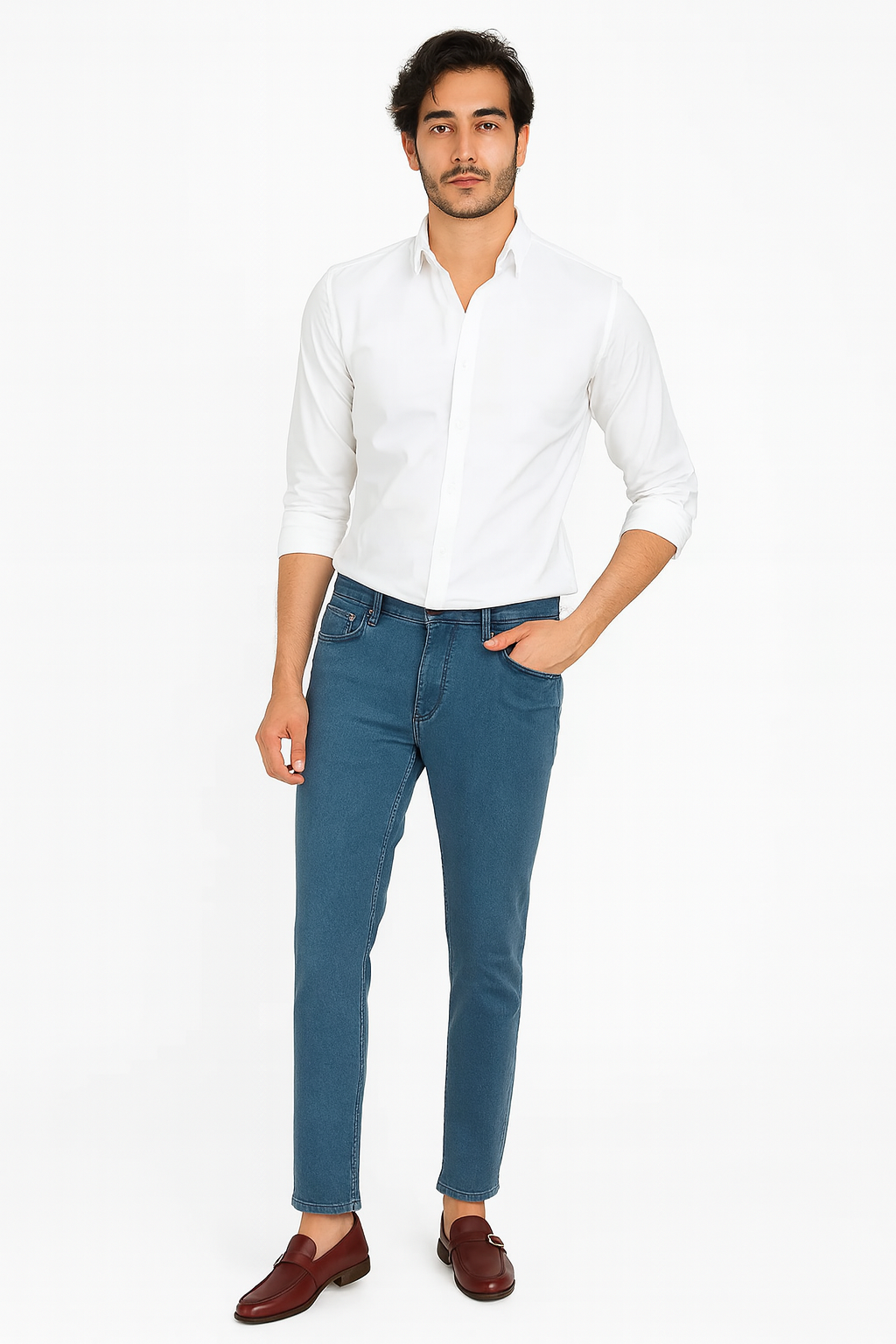 Enzo Brown Single Monk Strap Shoe