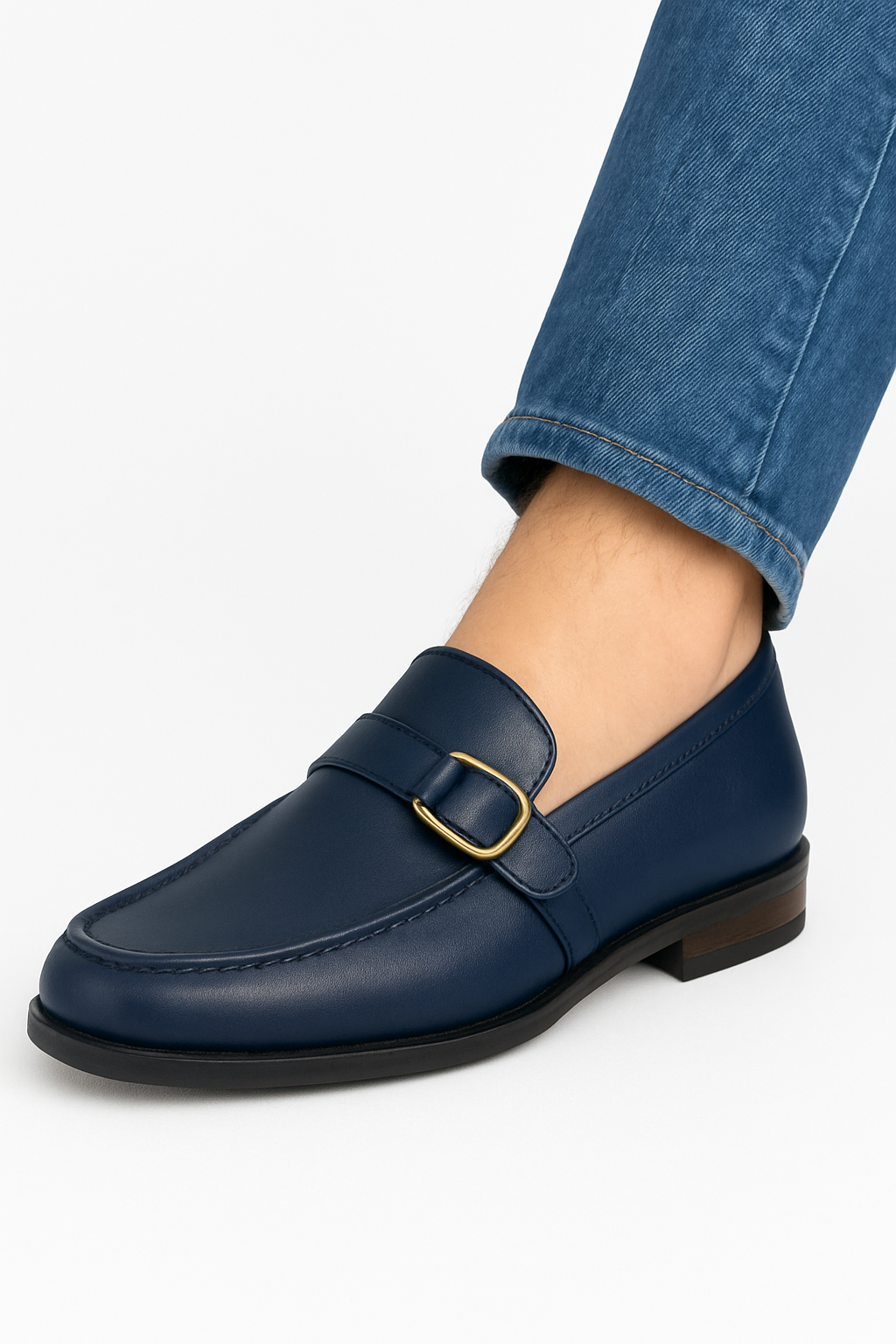 Enzo Brown Single Monk Strap Shoe