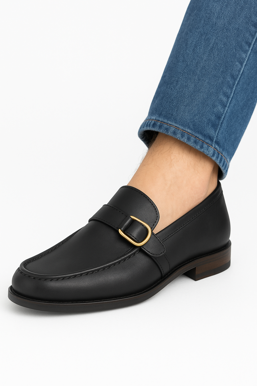 Enzo Brown Single Monk Strap Shoe