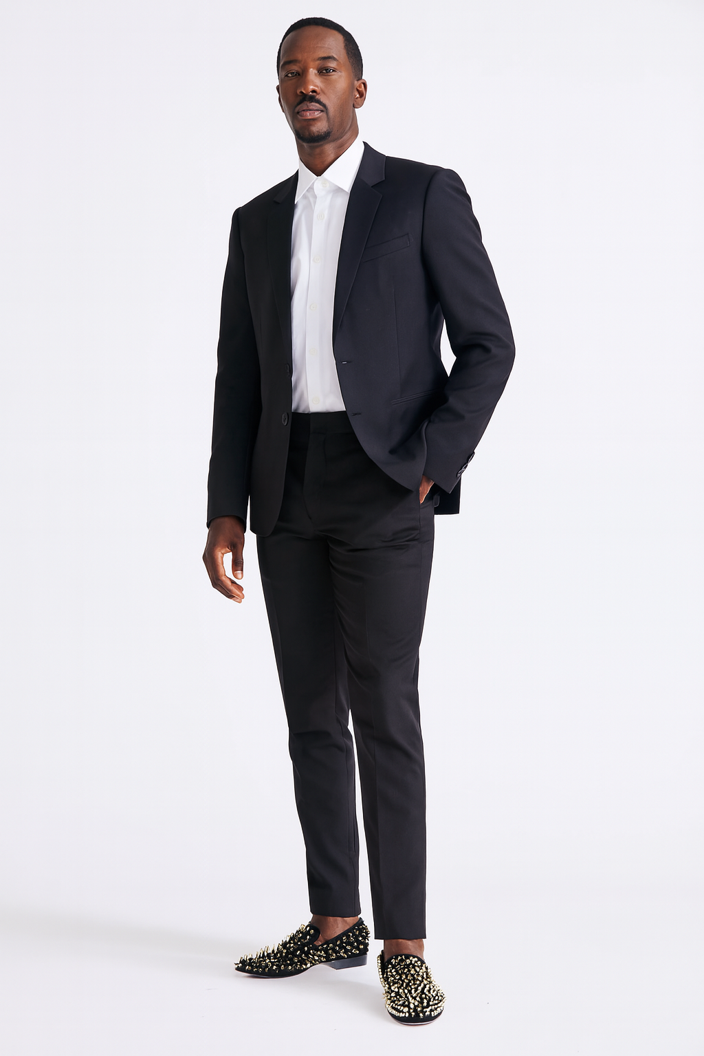 Loafer  Rhinestones Rivets Prom