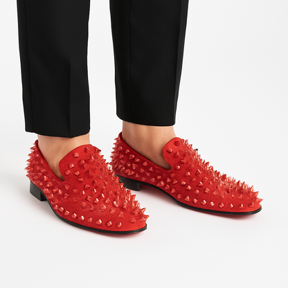 Loafer  Rhinestones Rivets Prom