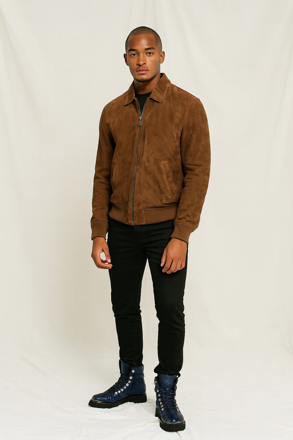 BIKER BOOTS IN OSTRICH