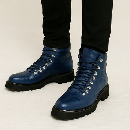 BIKER BOOTS IN OSTRICH