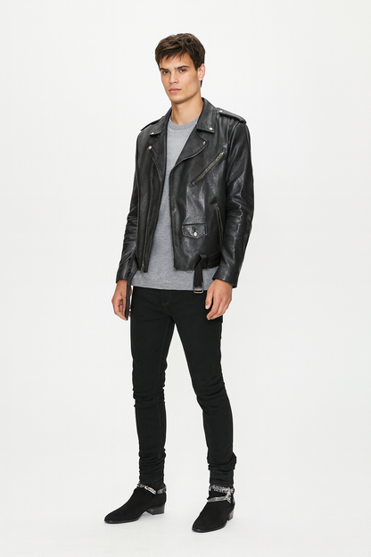 Black Bandana Buckle Cuban Boot