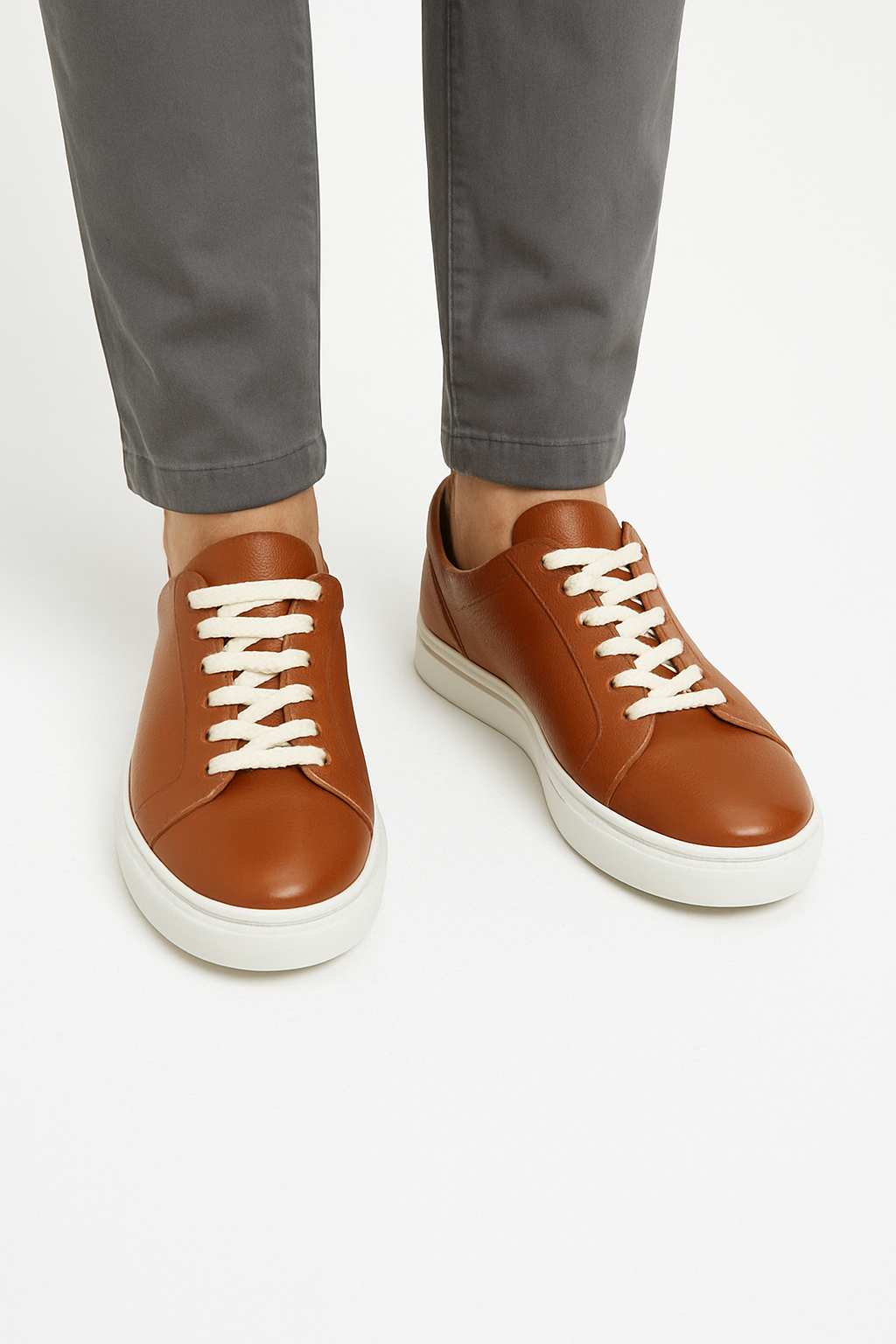 Classic Brown Leather Sneaker