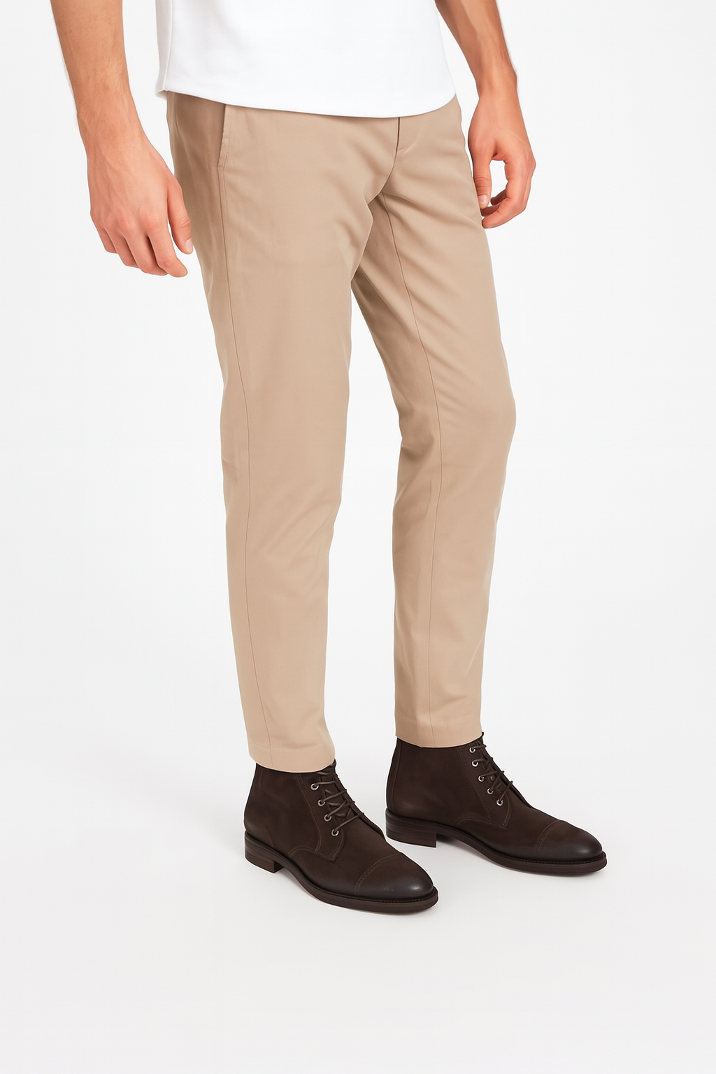 Derby High Ankle Suede Leather Boots