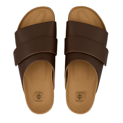 BreezFit Slip-On Regular Brown Sandal