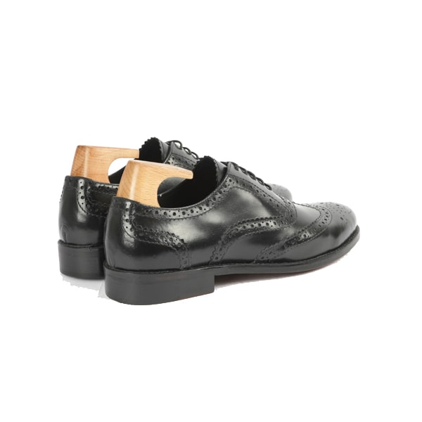 Wingtip Oxford Borgue Black Italian handmade Shoes