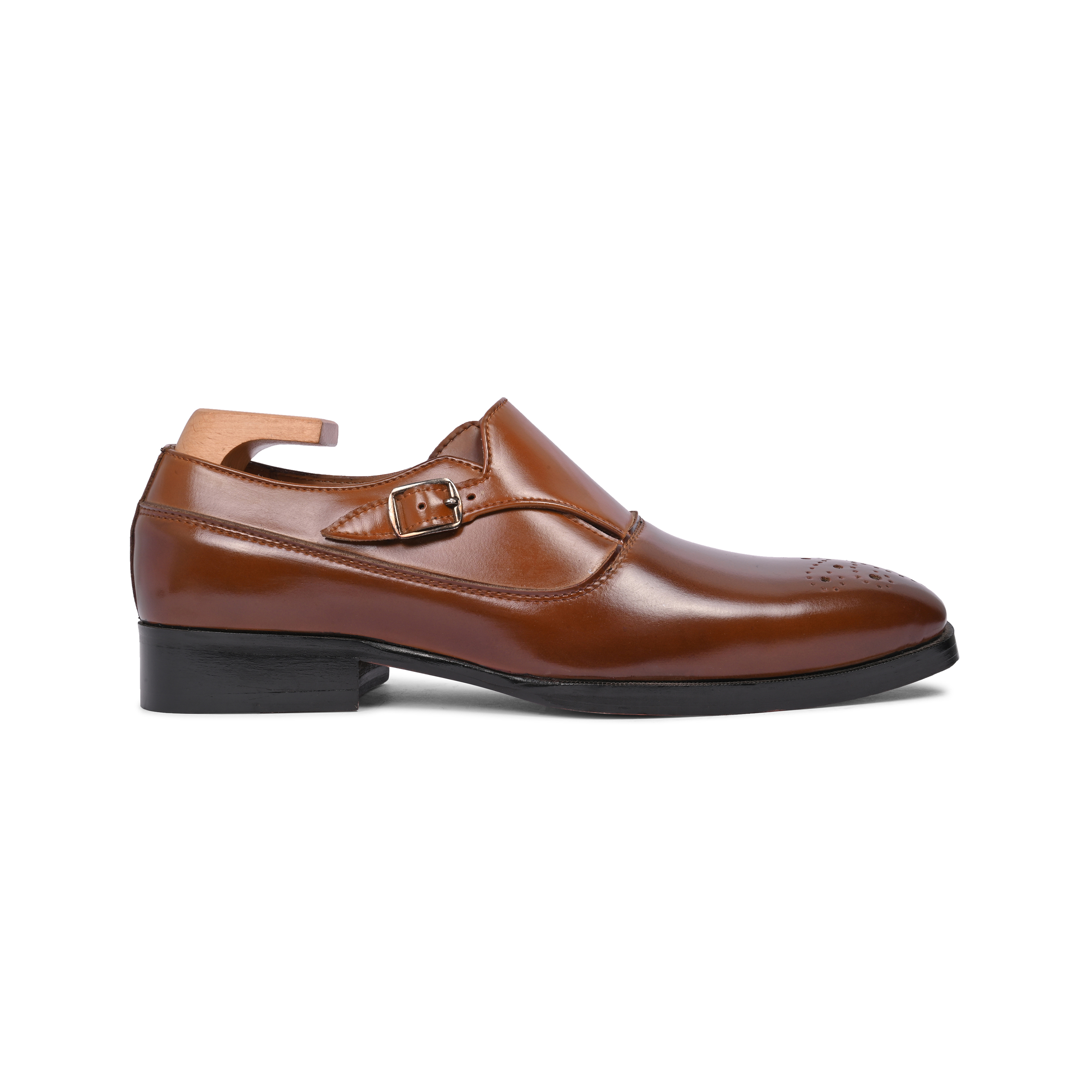 Velvet Vanguard Single Monk Strap Shoes