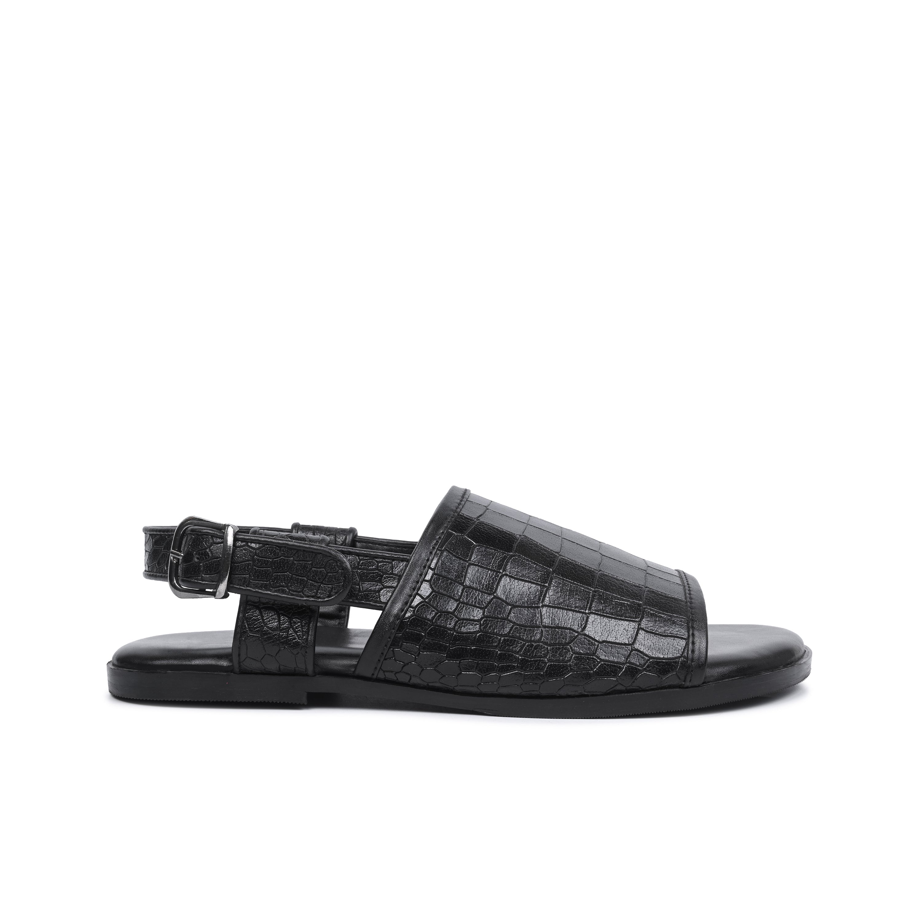 Black Croco Slip-On