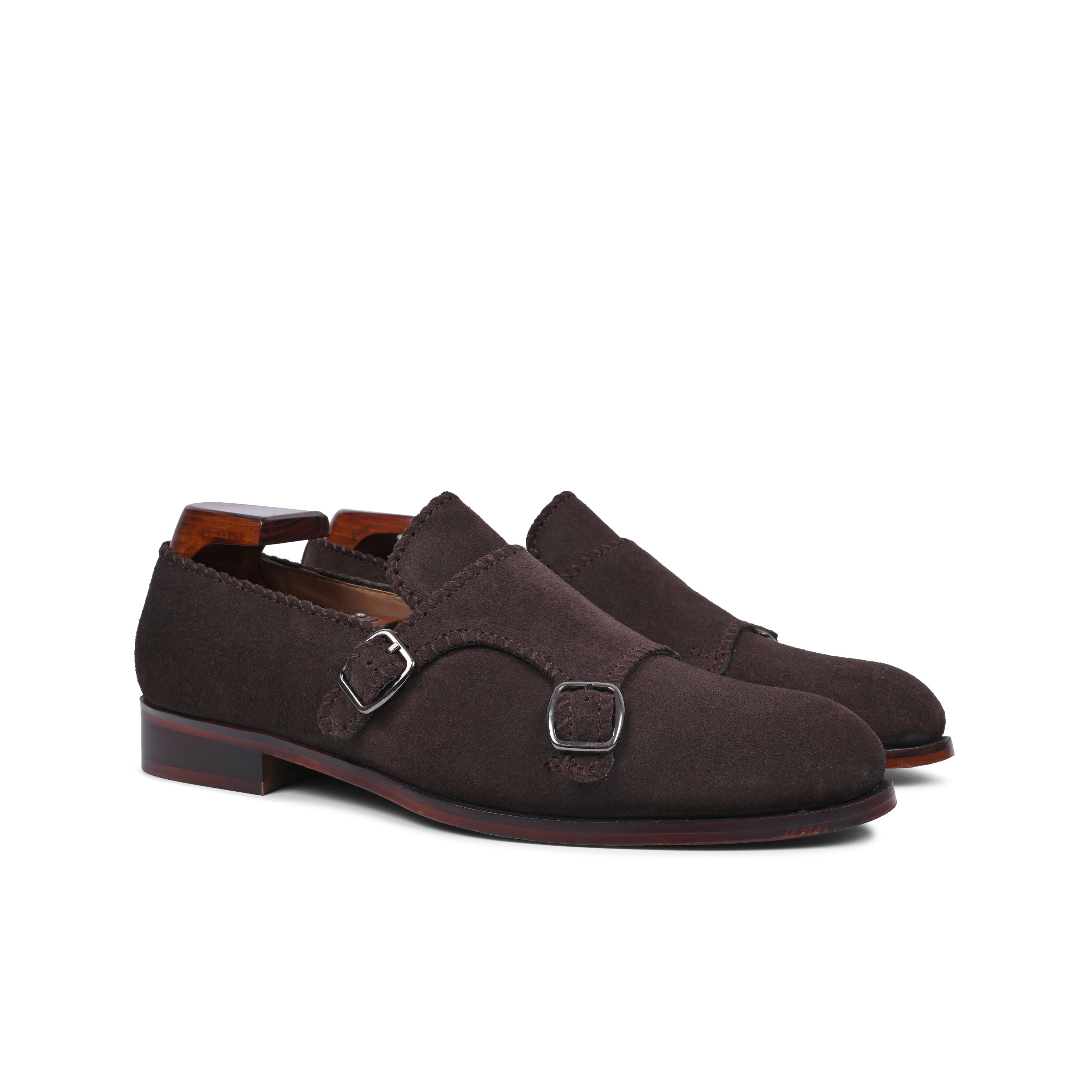 Refined Ritual Monkstrap Shoes Dark Brown
