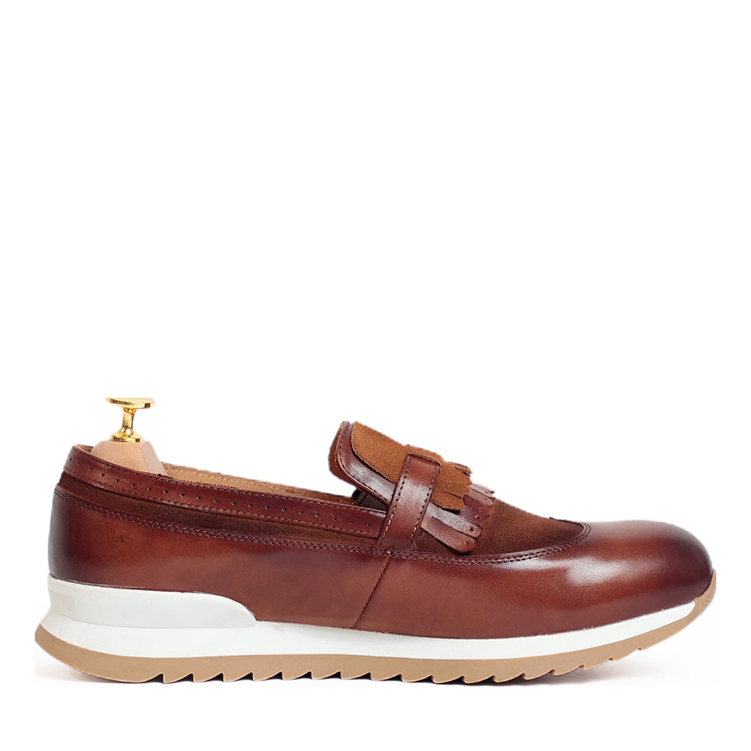 Monk Strap Brown Sneakers