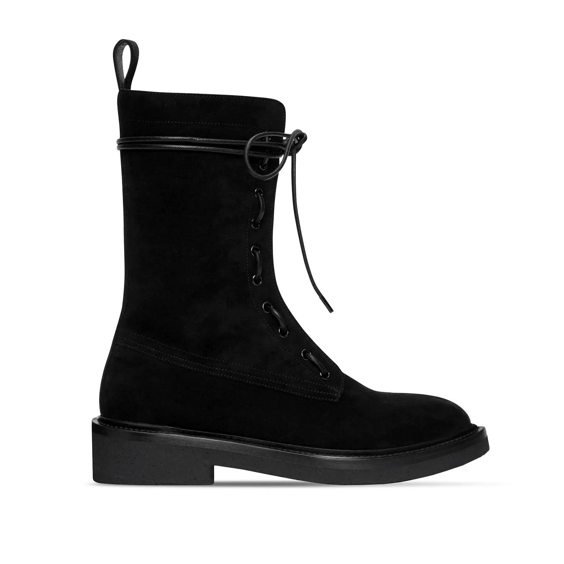 Lorenzo Combat Boot - Lion Suede Leather