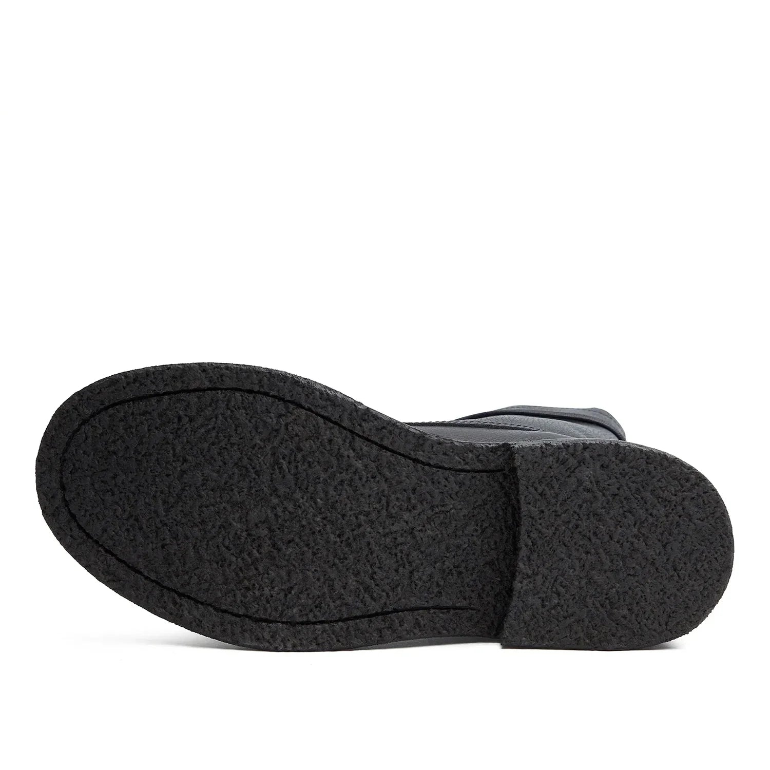 Lorenzo Combat Boot - Black Grained Leather