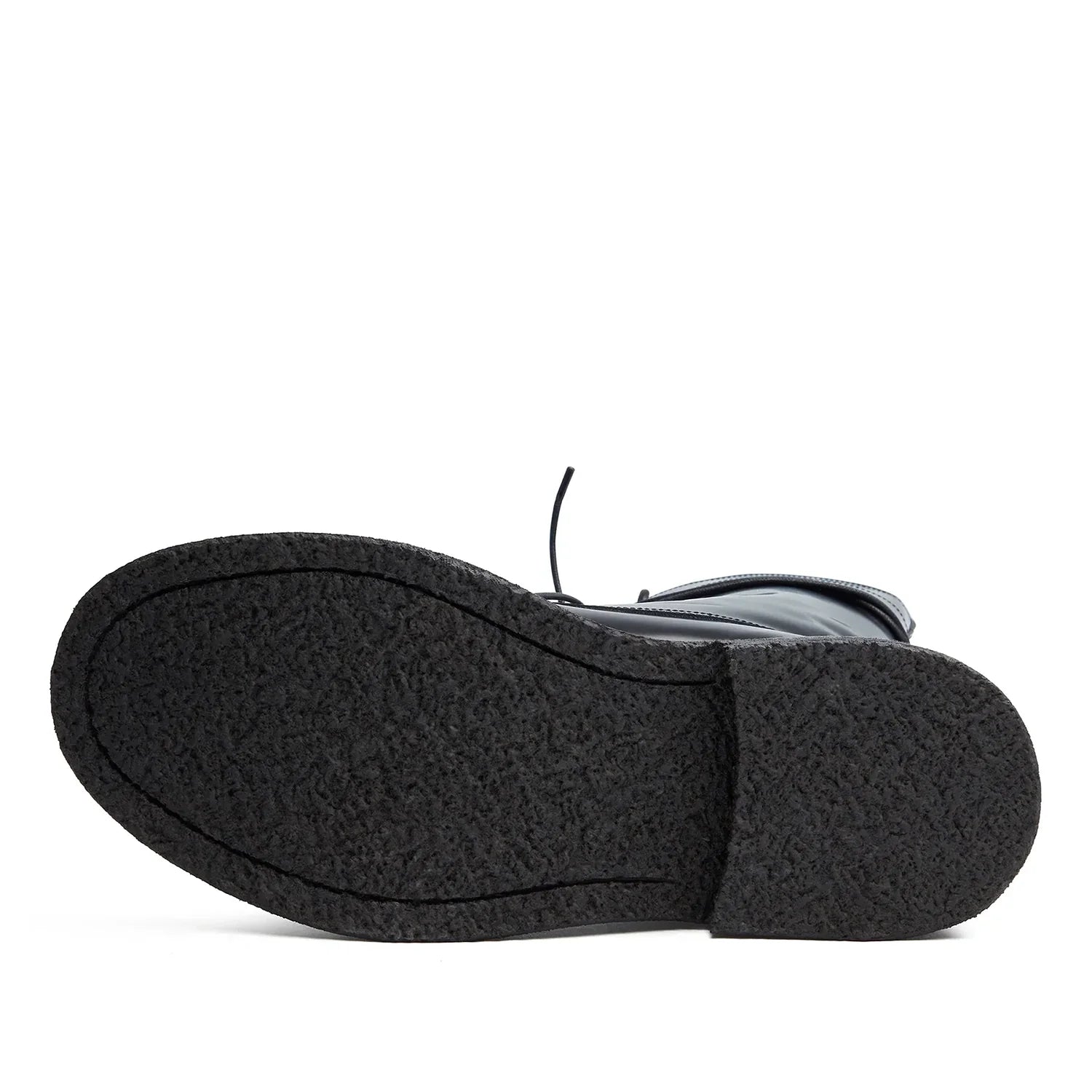 Lorenzo Combat Boot - Black Hi-Shine Leather