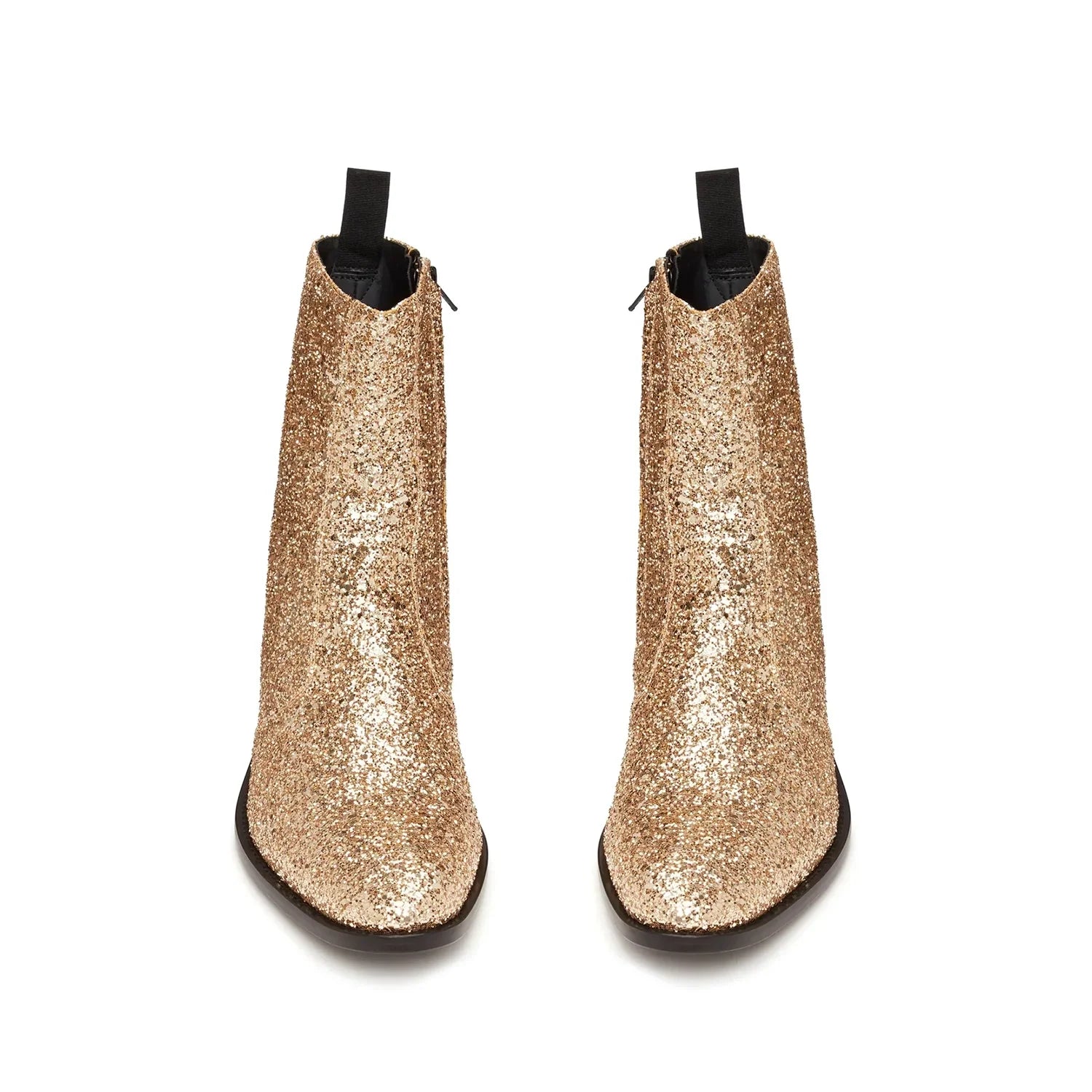 Side Zip Boot - Gold Sparkle