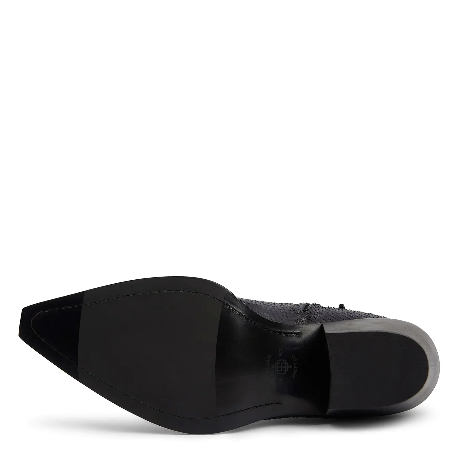 Raven Black Python Hand Dyed Leather Shoe for Men