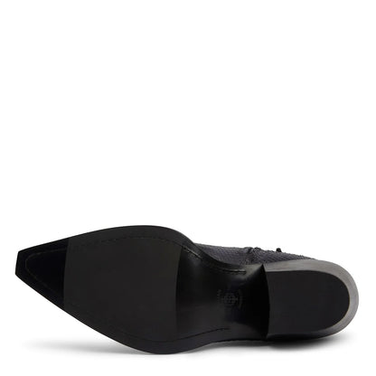 Raven Black Python Hand Dyed Leather Shoe for Men