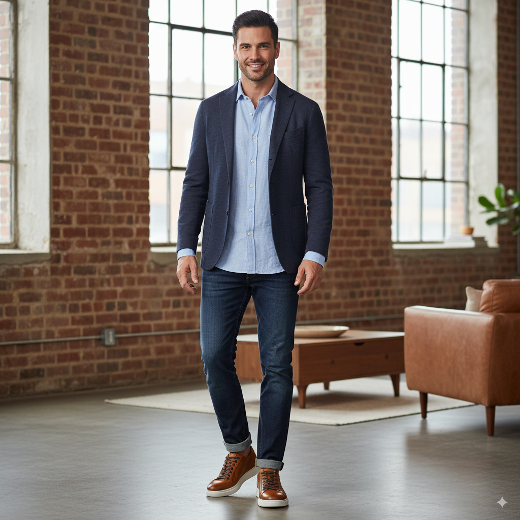 Men's Tan Casual Lace-up Sneaker Shoe