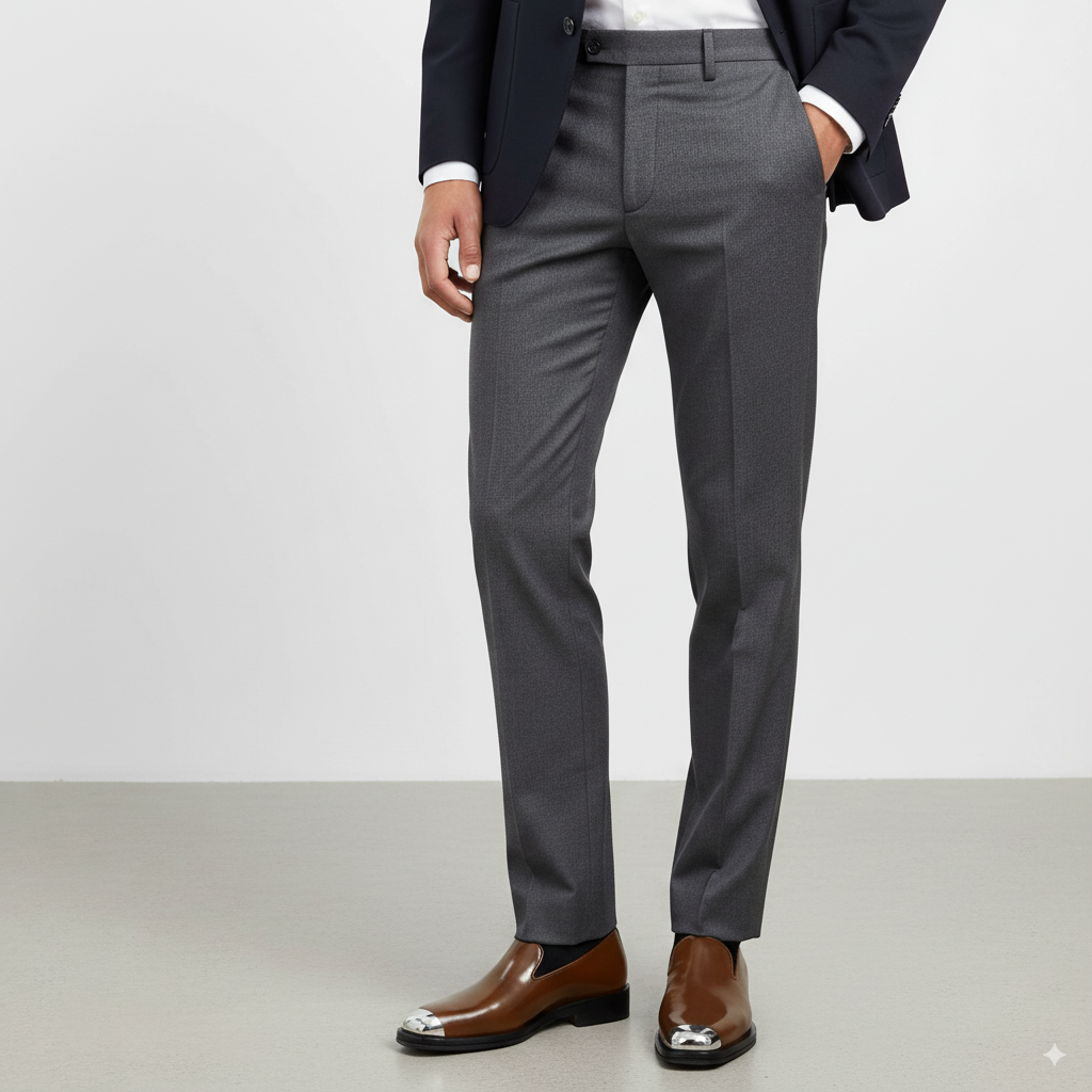 Men's Embroidered Round Toe Slip-on Mojaris