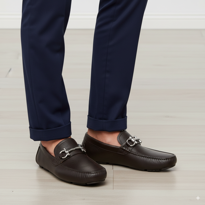 Brown Driver leather loafers