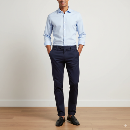 Black Plaque Leather Loafers