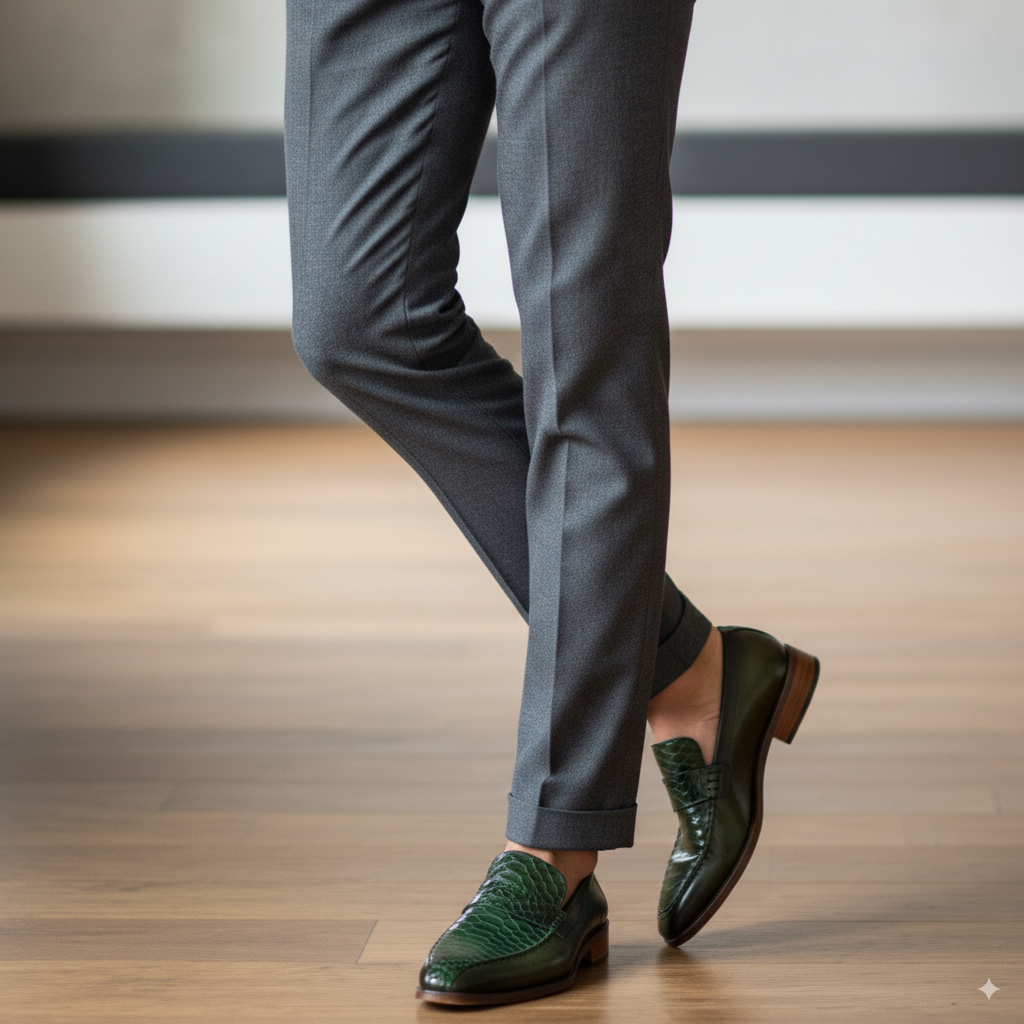 Men Textured Stylish Leather Tassel Loafers