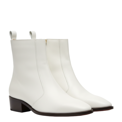 Classic Minimalist Leather Ankle Boots