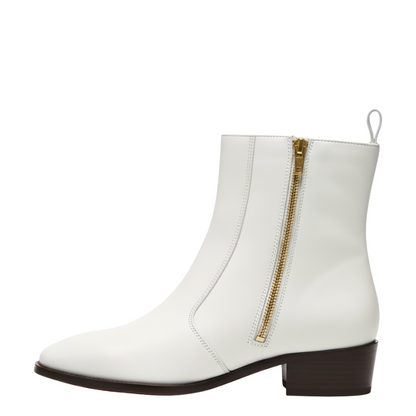 Classic Minimalist Leather Ankle Boots