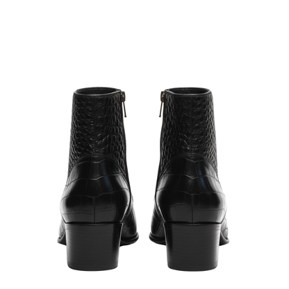 Midnight Snake Textured Hybrid Boots
