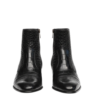 Midnight Snake Textured Hybrid Boots