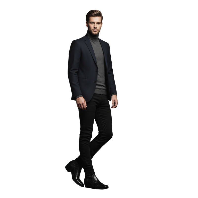 Midnight Snake Textured Hybrid Boots