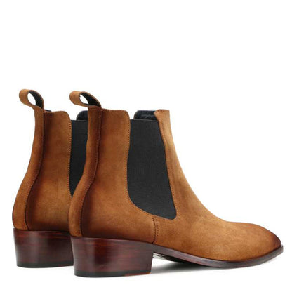 Suede Leather Chelsea Boots