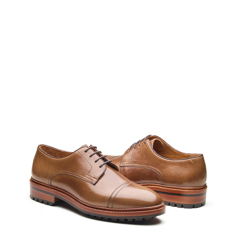 Junior, Cap-Toe Derby Shoe - Natural Chromexcel  Hand Welted New Age
