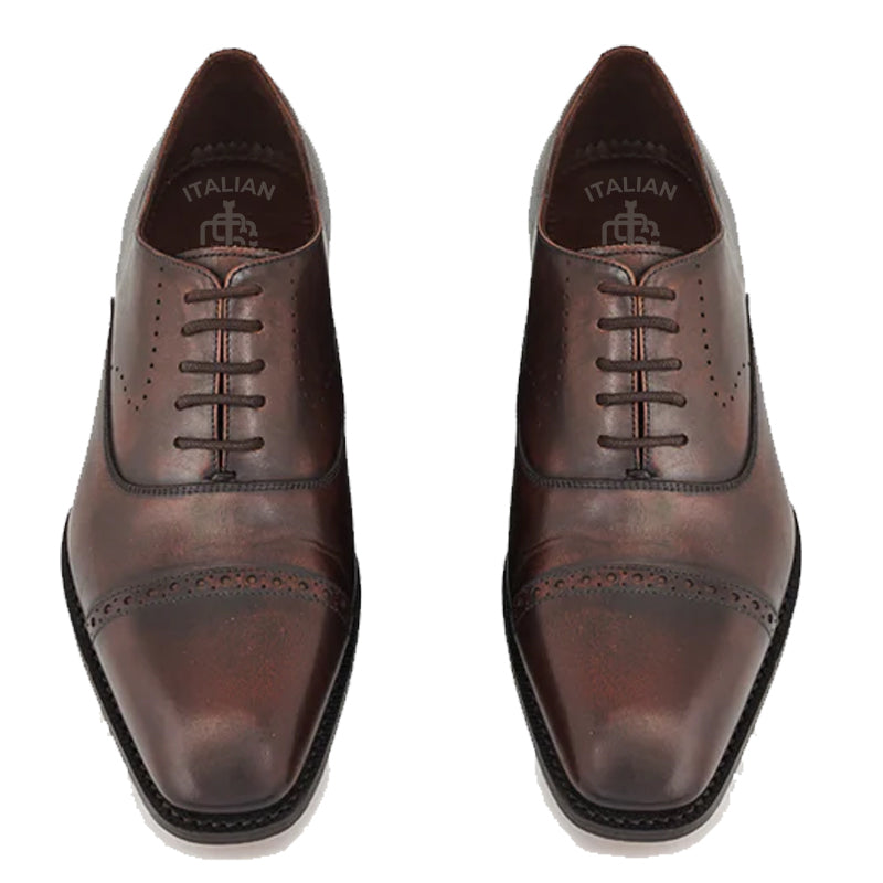 Leather Solid Oxford Shoes for Men