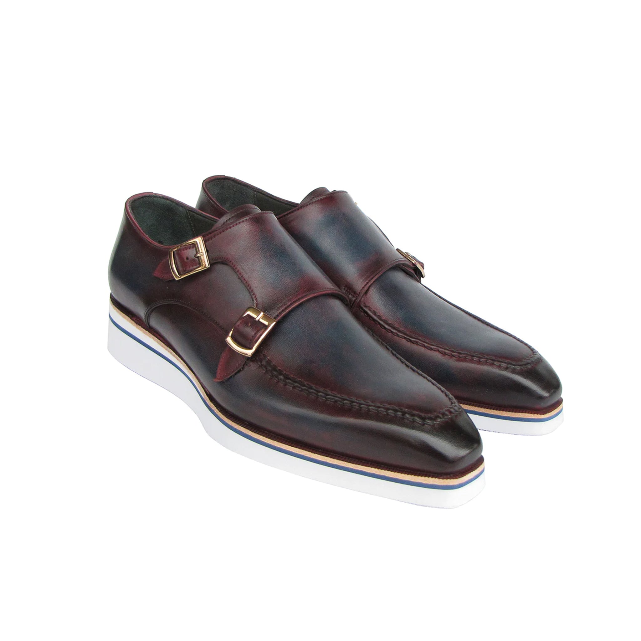 Men's Smart Casual Monkstraps Blue Shoes