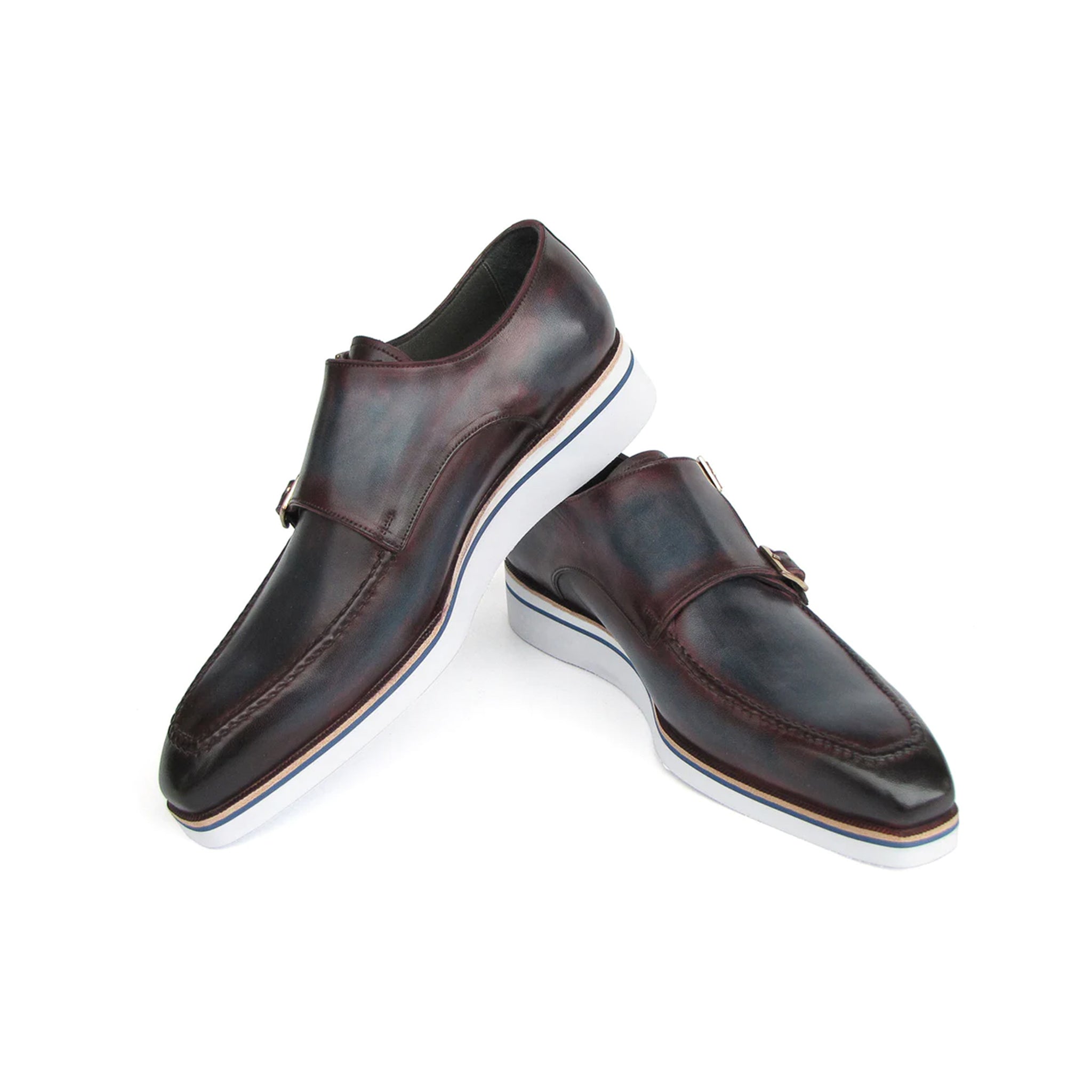 Men's Smart Casual Monkstraps Blue Shoes