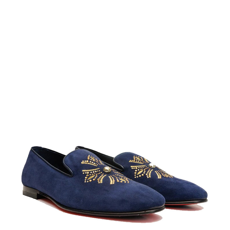 Black Suede Slip-on Loafer Men Shoe